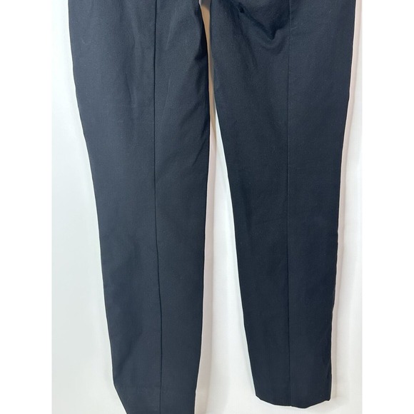 Everlane Slacks Womens 2 Black Elastic Waist‎ Side Zip Skinny Leg Crop Pants - Picture 7 of 9